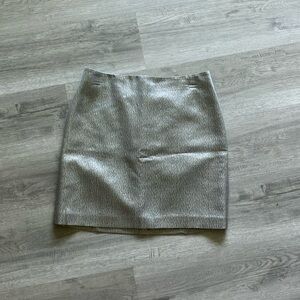 Ann Taylor Grey Metallic Silver skirt size 4